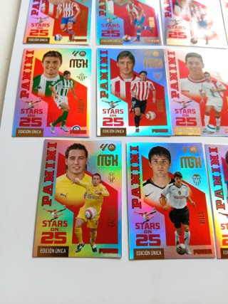 Lote Panini Stars on 25 Edición Única 14 cards