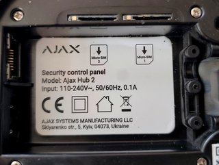 Central Alarma AJAX HUB 2 (2G) Jeweller