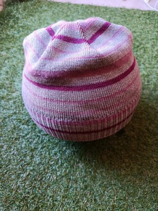 Berretto Nike Y2K lana/maglia righe rosa/viola