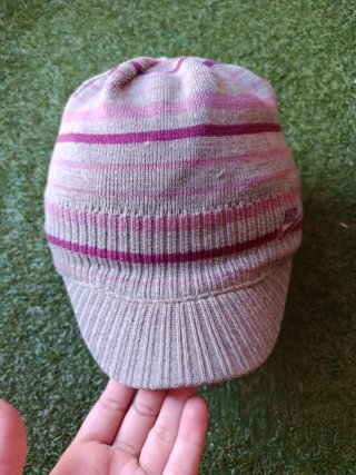 Berretto Nike Y2K lana/maglia righe rosa/viola