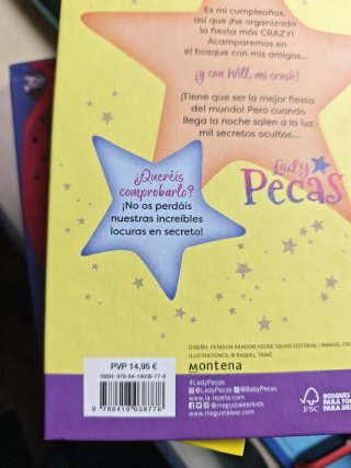 3 libros de Lady pecas