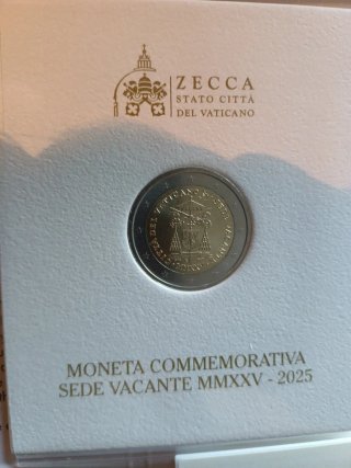 2 Euro Vaticano 2025 Sede Vacante