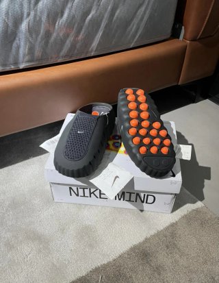 Nike Mind O01 Slide Negro Plata Talla 38