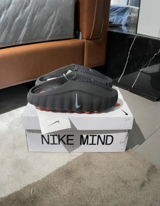 Nike Mind O01 Slide Negro Plata Talla 38