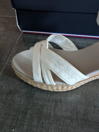 Sandalias Cuña Media Tommy Hilfiger Talla 36
