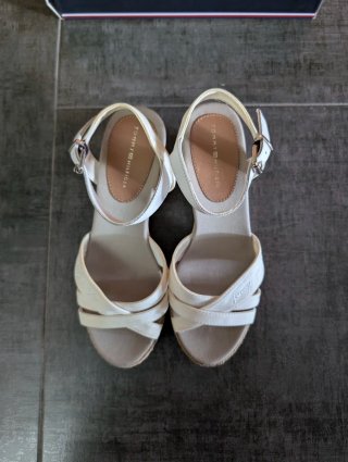Sandalias Cuña Media Tommy Hilfiger Talla 36