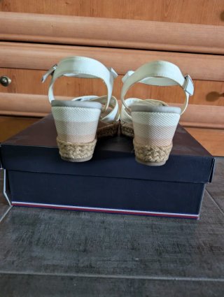 Sandalias Cuña Media Tommy Hilfiger Talla 36