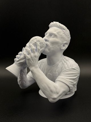 Set 2 statue 3D Messi Ronaldo 17cm