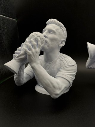 Set 2 statue 3D Messi Ronaldo 17cm