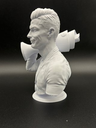 Set 2 statue 3D Messi Ronaldo 17cm