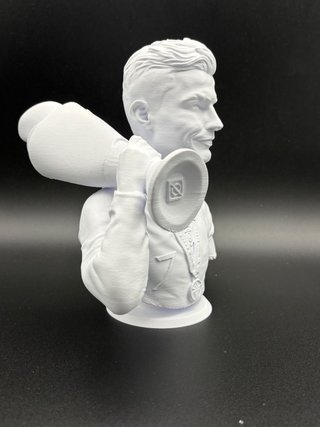Set 2 statue 3D Messi Ronaldo 17cm