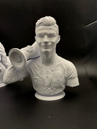 Set 2 statue 3D Messi Ronaldo 17cm