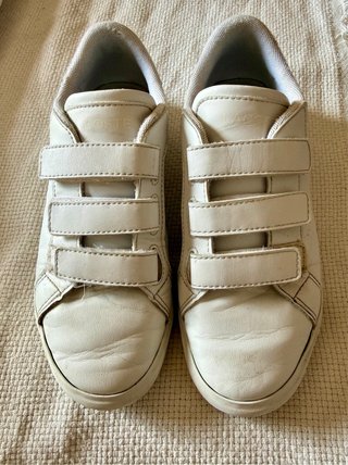 Bambas niña Lacoste blancas velcro