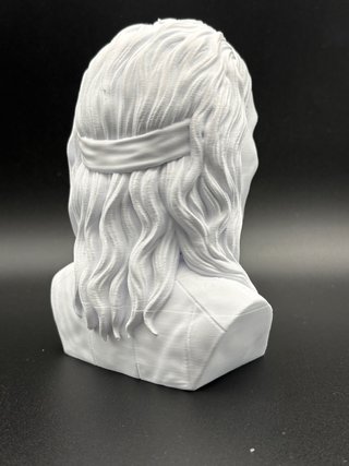 Busto Ronaldinho Stampa 3D Plastica 17cm