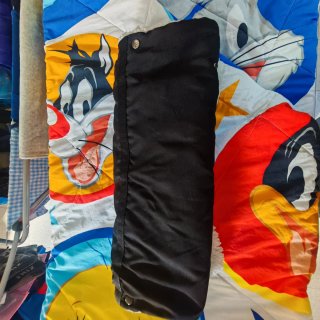 Guanto per passeggino nero