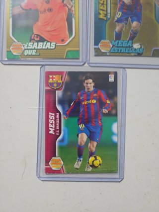 Lote 3 cromos Messi F.C. Barcelona NO SE VENDEN S