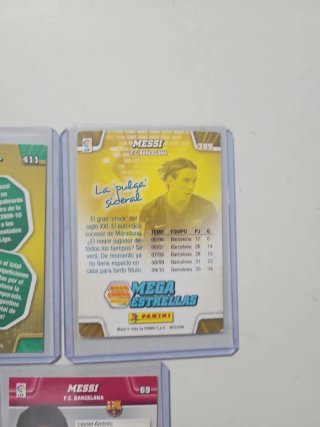 Lote 3 cromos Messi F.C. Barcelona NO SE VENDEN S