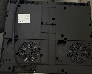 Placa de inducción negra