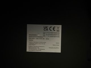 Placa de inducción negra