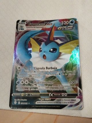 Carta Pokémon Vaporeon VMAX 320 HP