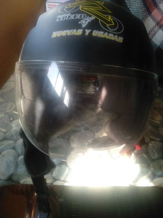 Casco Moto Negro SPEED BIKE Subwoofer ua