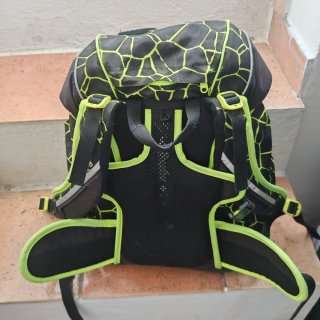Zaino ergobag nero e verde