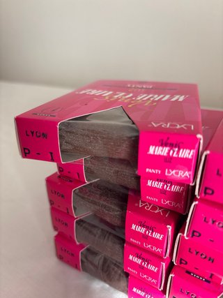 10 Medias Marie Claire Talla P-1 Marrón y 1 Negra