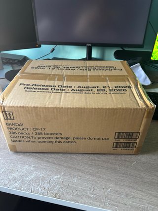 Caja OP-17 Bandai Sellada Inglés