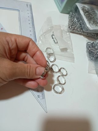 Lote de Anillos Ajustables Plateados