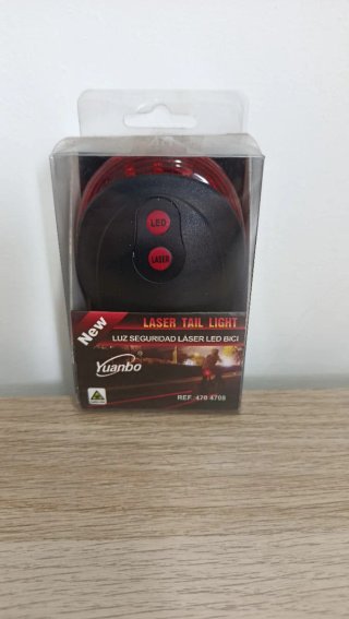 Luz Trasera LED Láser para Bicicleta