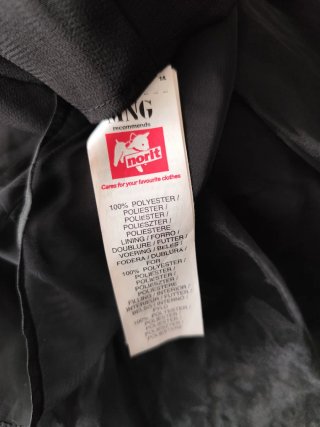 Vestido negro tul Mango vintage