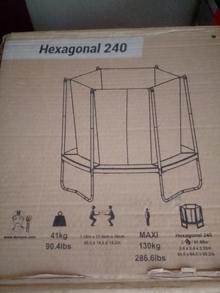 Cama elástica modelo Hexagonal 240 de Decathlon
