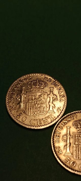 Lote 50 cts. Plata.