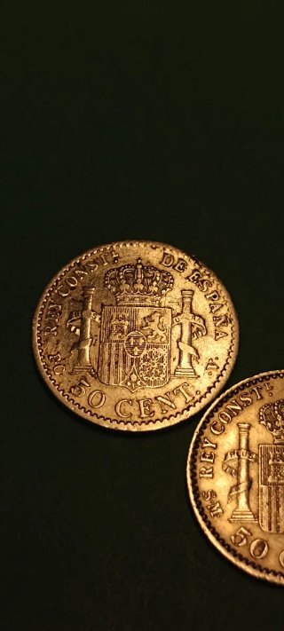 Lote 50 cts. Plata.