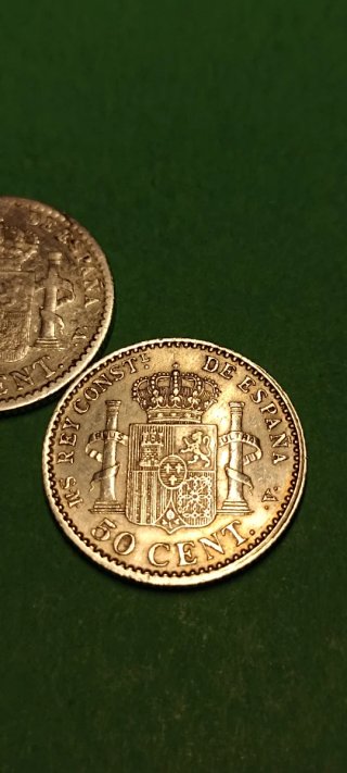 Lote 50 cts. Plata.