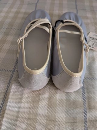 Bailarinas Zara Satinado Azul Talla 39