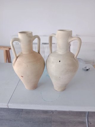Cántaro de barro antiguo
