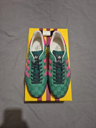 Adidas x Gucci Gazelle GG Monogram Verde 42.5