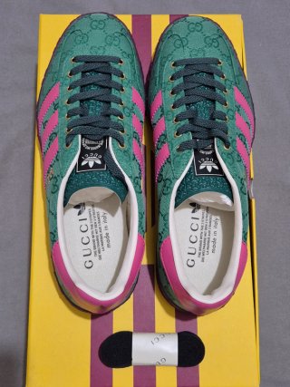 Adidas x Gucci Gazelle GG Monogram Verde 42.5