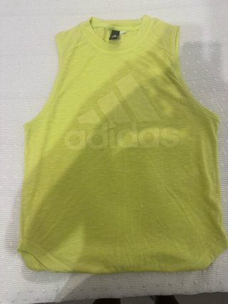 Camiseta Deportiva Adidas Mujer Amarilla