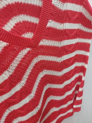 Jersey CORTEFIEL rayas rojo y blanco Talla M