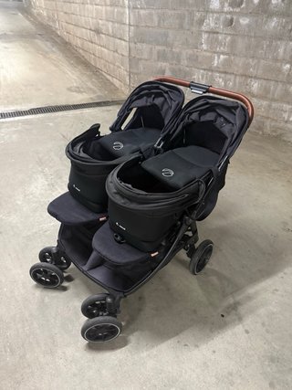 Carrito gemelar Jane Twinside + capazos