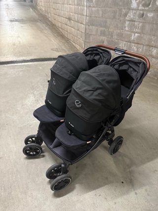Carrito gemelar Jane Twinside + capazos