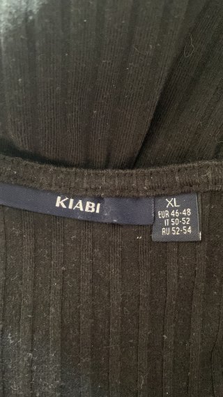Jersey Kiabi negro manga larga
