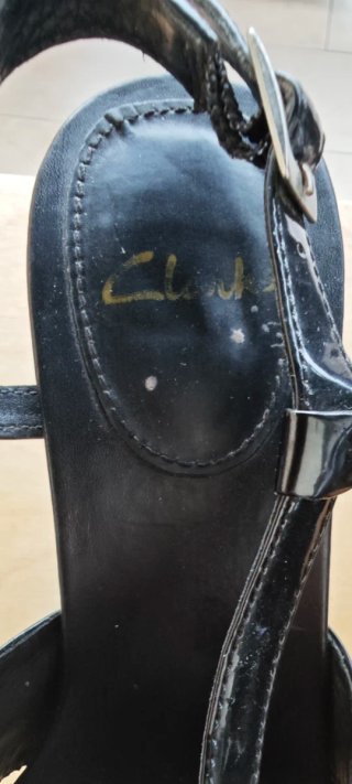 Sandalias de tacón Clark's negras