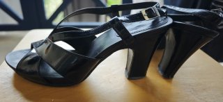 Sandalias de tacón Clark's negras