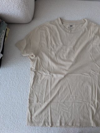 Camiseta H&M Hombre Beige