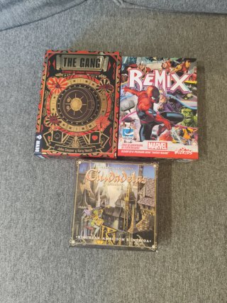 Lote 3 juegos de mesa: The Gang, Remix, Ciudadelas