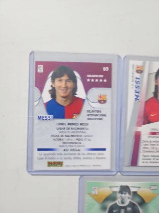 Lote 3 cromos Messi FC Barcelona