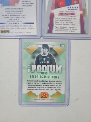 Lote 3 cromos Messi FC Barcelona